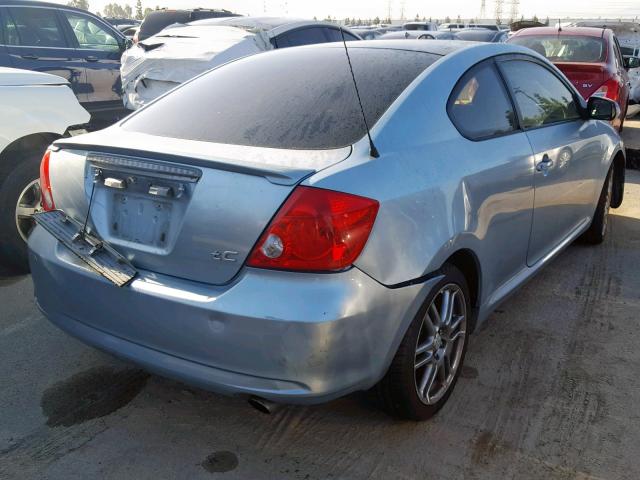 JTKDE177760086758 - 2006 TOYOTA SCION TC BLUE photo 4