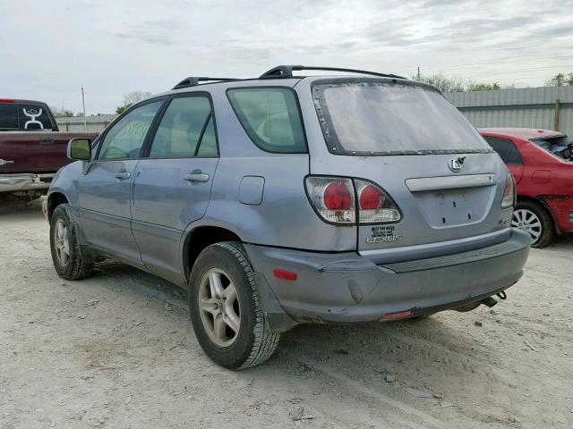 JTJGF10U320129193 - 2002 LEXUS RX 300 SILVER photo 3