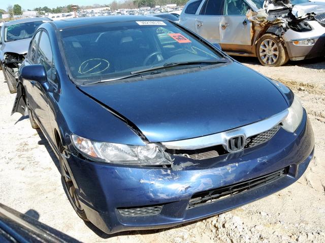 2HGFA16929H526319 - 2009 HONDA CIVIC EXL BLUE photo 1