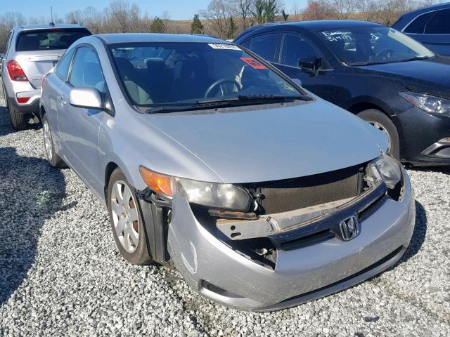 2HGFG12657H562884 - 2007 HONDA CIVIC LX SILVER photo 1