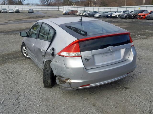 JHMZE2H71AS000597 - 2010 HONDA INSIGHT EX SILVER photo 3