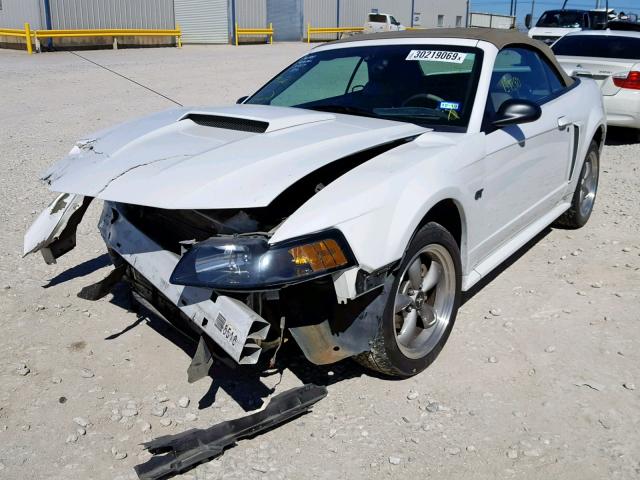 1FAFP45X22F144335 - 2002 FORD MUSTANG GT WHITE photo 2