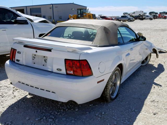 1FAFP45X22F144335 - 2002 FORD MUSTANG GT WHITE photo 4