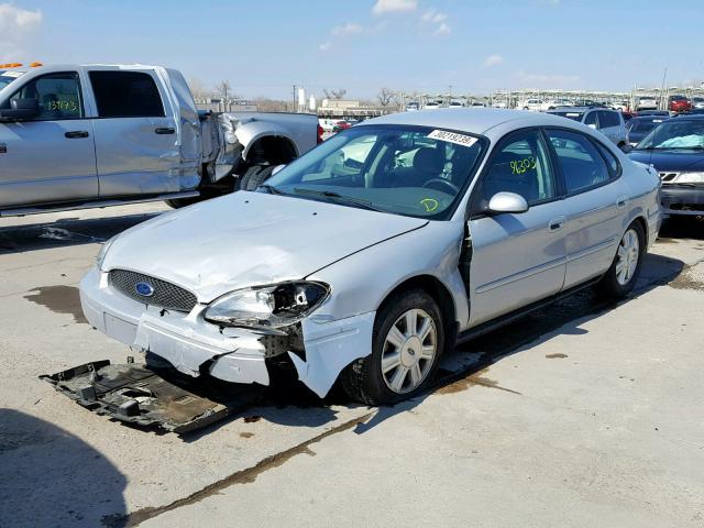 1FAFP56U87A192128 - 2007 FORD TAURUS SEL SILVER photo 2