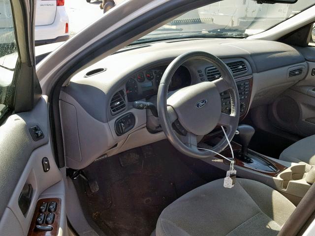 1FAFP56U87A192128 - 2007 FORD TAURUS SEL SILVER photo 9