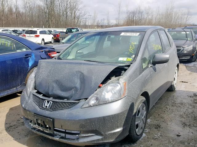 JHMGE8H31DC067545 - 2013 HONDA FIT GRAY photo 2