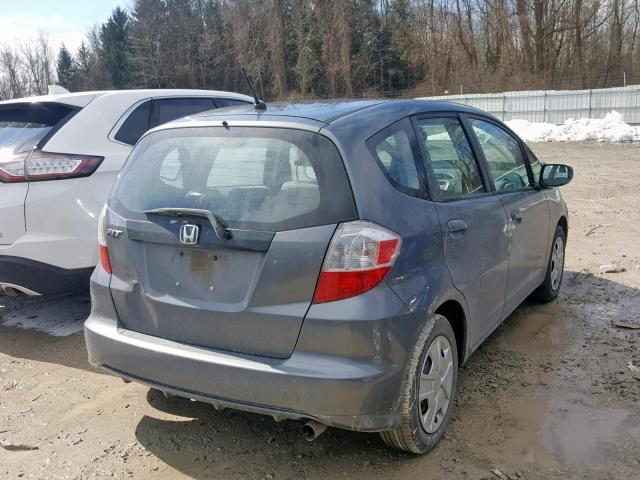 JHMGE8H31DC067545 - 2013 HONDA FIT GRAY photo 4