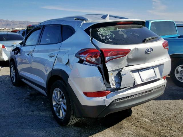 KM8J33A43JU740436 - 2018 HYUNDAI TUCSON SEL SILVER photo 3