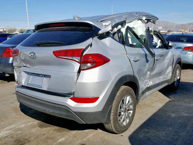 KM8J33A43JU740436 - 2018 HYUNDAI TUCSON SEL SILVER photo 4