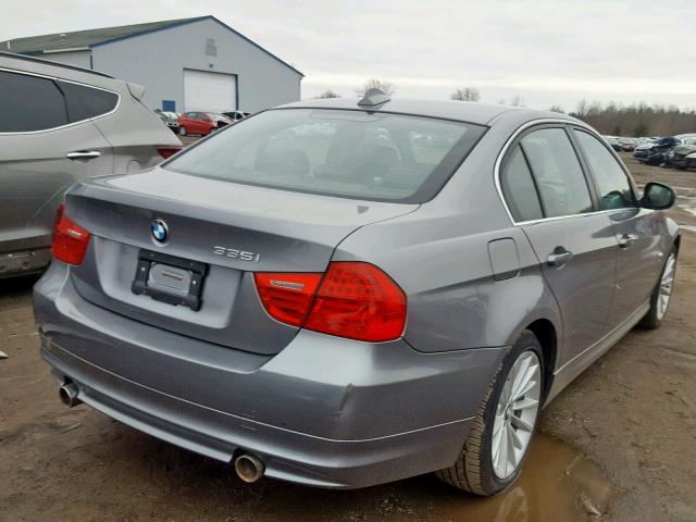 WBAPL5C5XBA917225 - 2011 BMW 335 XI GRAY photo 4