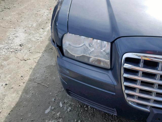 2C3LA43R27H893682 - 2007 CHRYSLER 300 BLUE photo 10