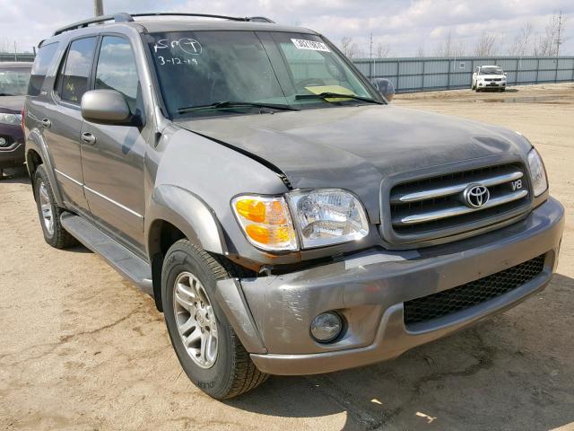 5TDBT48A43S180573 - 2003 TOYOTA SEQUOIA LI GRAY photo 1