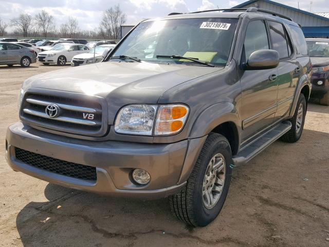 5TDBT48A43S180573 - 2003 TOYOTA SEQUOIA LI GRAY photo 2