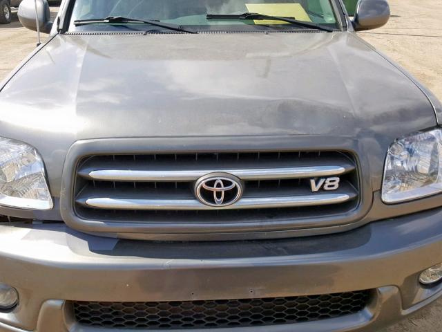 5TDBT48A43S180573 - 2003 TOYOTA SEQUOIA LI GRAY photo 7