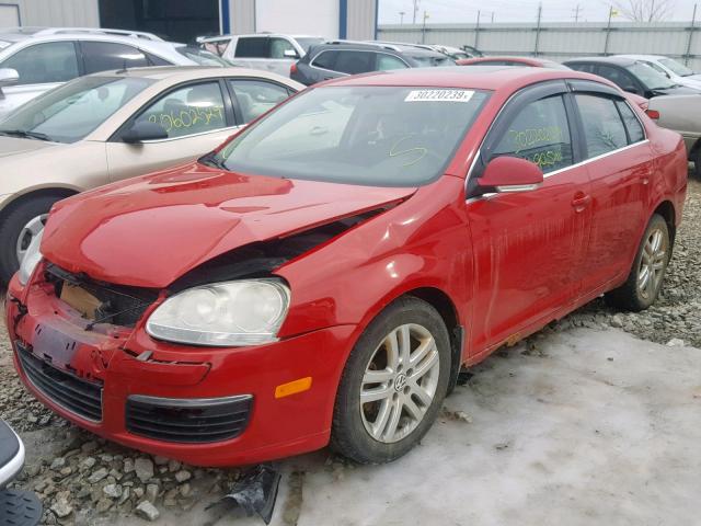 3VWST71K76M007426 - 2006 VOLKSWAGEN JETTA TDI RED photo 2