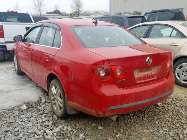 3VWST71K76M007426 - 2006 VOLKSWAGEN JETTA TDI RED photo 3