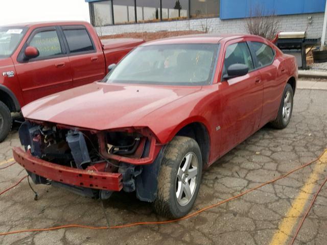 2B3KA33V39H578523 - 2009 DODGE CHARGER SX BURGUNDY photo 2