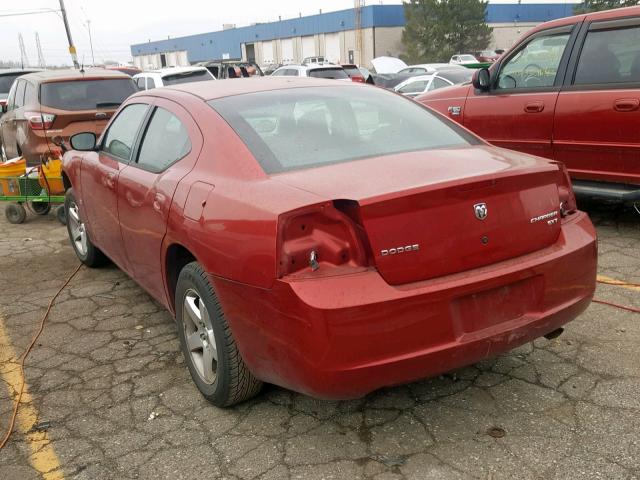 2B3KA33V39H578523 - 2009 DODGE CHARGER SX BURGUNDY photo 3