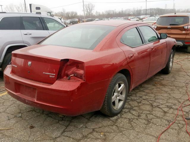 2B3KA33V39H578523 - 2009 DODGE CHARGER SX BURGUNDY photo 4