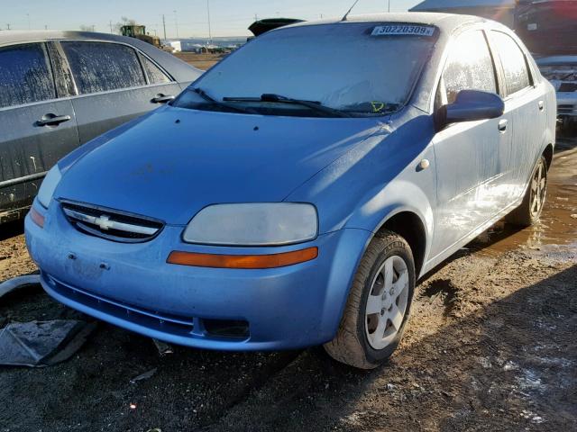 KL1TD52605B384509 - 2005 CHEVROLET AVEO BASE ლურჯი ფოტო 2