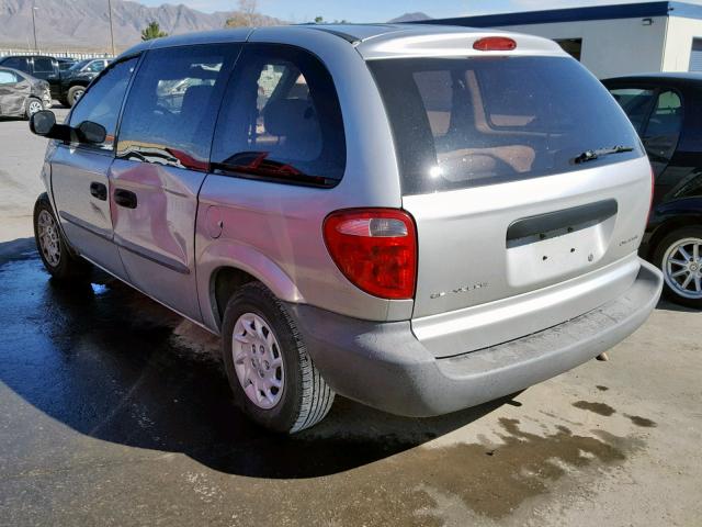 1C4GJ25342B581388 - 2002 CHRYSLER VOYAGER SILVER photo 3