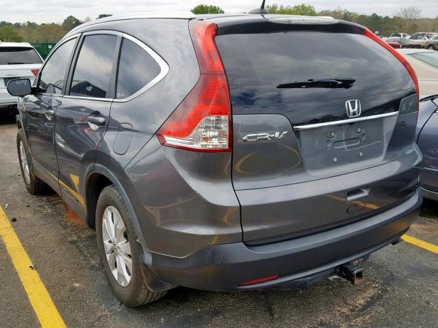 2HKRM3H79CH514743 - 2012 HONDA CR-V EXL GRAY photo 3