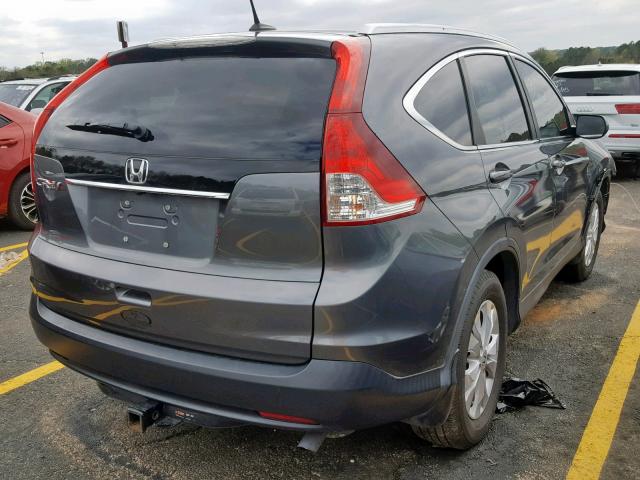 2HKRM3H79CH514743 - 2012 HONDA CR-V EXL GRAY photo 4