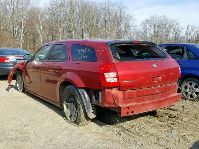 2D8FV47T17H662597 - 2007 DODGE MAGNUM SE RED photo 3