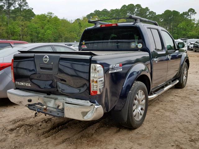 1N6AD07U16C457261 - 2006 NISSAN FRONTIER C BLUE photo 4