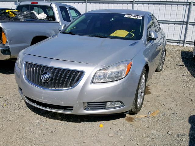 2G4GS5EV3C9215534 - 2012 BUICK REGAL PREM GRAY photo 2