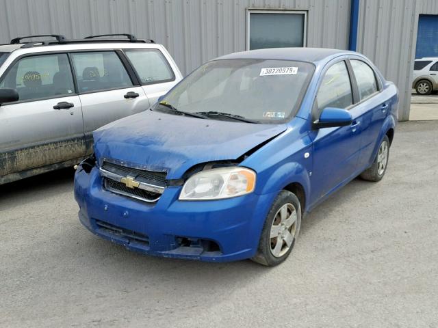 KL1TD56638B074384 - 2008 CHEVROLET AVEO BASE Көк фото 2