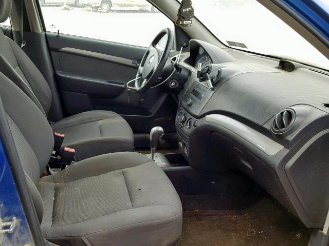 KL1TD56638B074384 - 2008 CHEVROLET AVEO BASE Көк фото 5