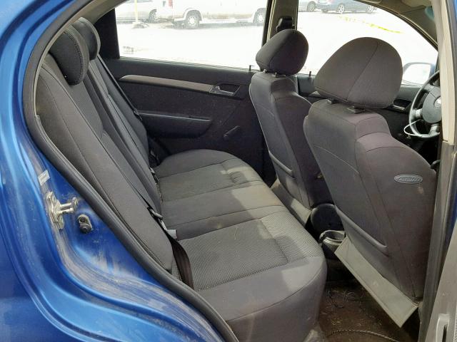 KL1TD56638B074384 - 2008 CHEVROLET AVEO BASE Көк фото 6
