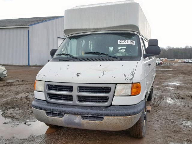 2B6LB31Z91K513175 - 2001 DODGE RAM VAN B3 WHITE photo 9