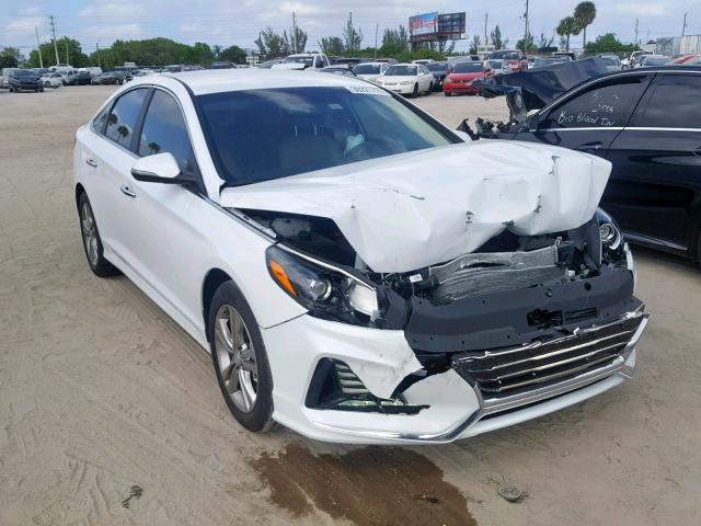 5NPE34AF6JH645179 - 2018 HYUNDAI SONATA SPO WHITE photo 1