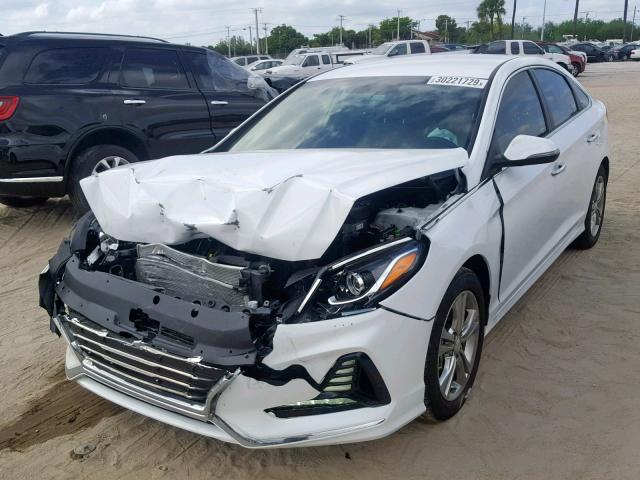 5NPE34AF6JH645179 - 2018 HYUNDAI SONATA SPO WHITE photo 2