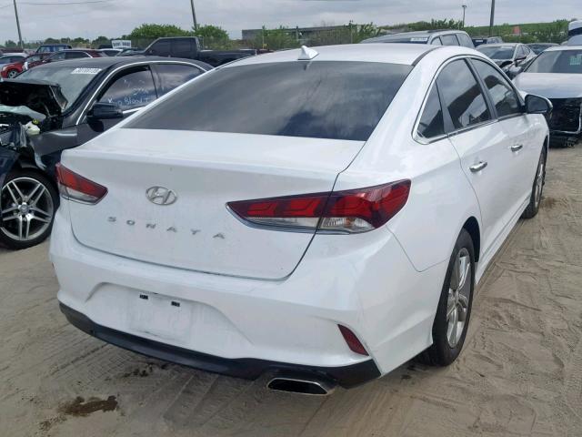 5NPE34AF6JH645179 - 2018 HYUNDAI SONATA SPO WHITE photo 4