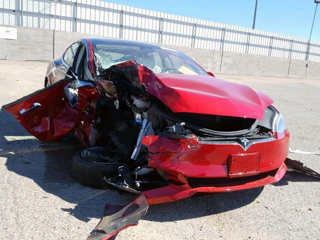 5YJSA1E20JF273447 - 2018 TESLA MODEL S წითელი ფოტო 1