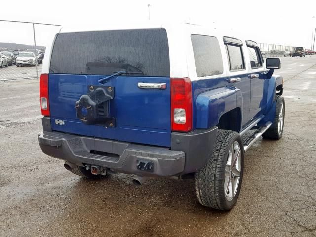 5GTDN136768159142 - 2006 HUMMER H3 BLUE photo 4