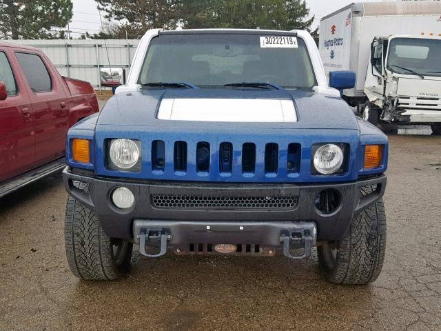 5GTDN136768159142 - 2006 HUMMER H3 BLUE photo 9