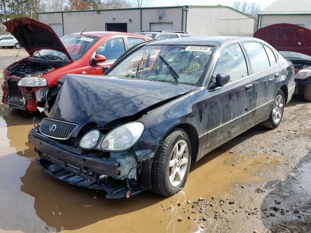 JT8BD69S820154378 - 2002 LEXUS GS 300 BLACK photo 2