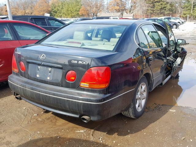 JT8BD69S820154378 - 2002 LEXUS GS 300 BLACK photo 4