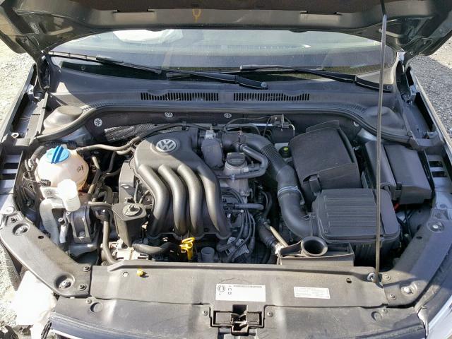 3VW2K7AJXFM270861 - 2015 VOLKSWAGEN JETTA BASE GRAY photo 7