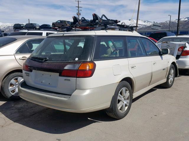 4S3BH896047603132 - 2004 SUBARU LEGACY OUT WHITE photo 4