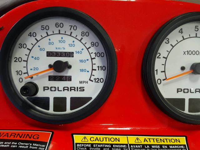 4XANP5CS61P099676 - 2001 POLARIS XC RED photo 7