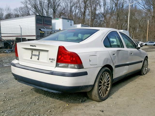 YV1RS58D022174576 - 2002 VOLVO S60 2.4T WHITE photo 4