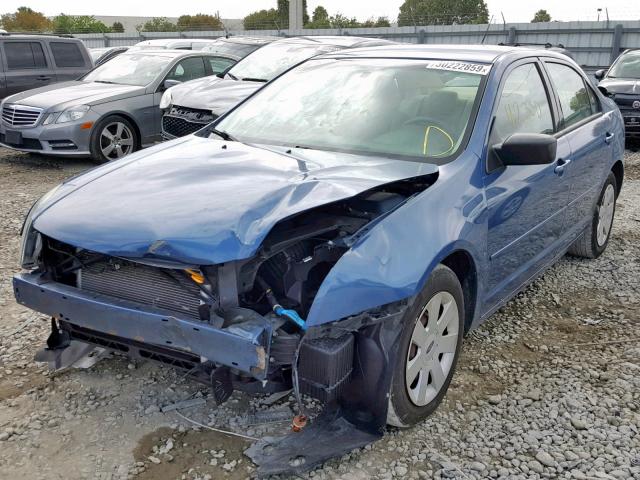 3FAHP06Z29R152949 - 2009 FORD FUSION S BLUE photo 2