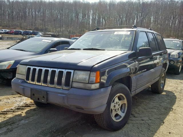 1J4GZ58S3TC321583 - 1996 JEEP GRAND CHER BLACK photo 2