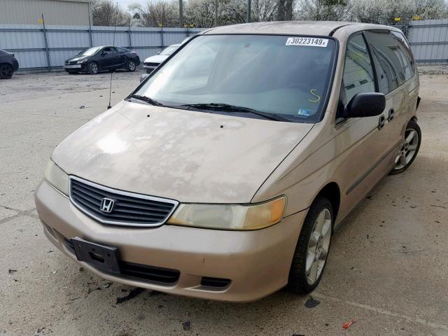 2HKRL18531H609480 - 2001 HONDA ODYSSEY LX TAN photo 2