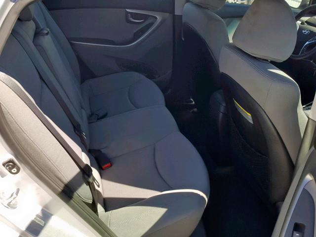 KMHDH4AE3CU474285 - 2012 HYUNDAI ELANTRA GL SILVER photo 6